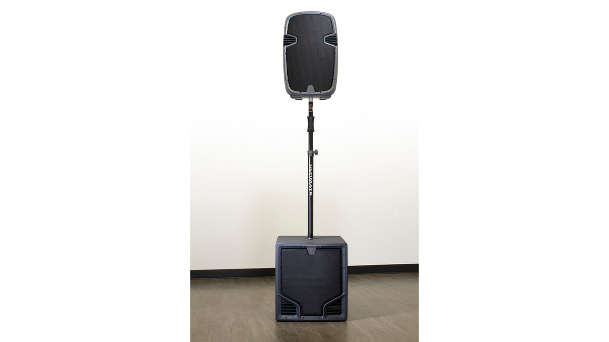 SP-100B Air-Powered Speaker Pole with M20 Threaded Connection and Standard Subwoofer Adapter